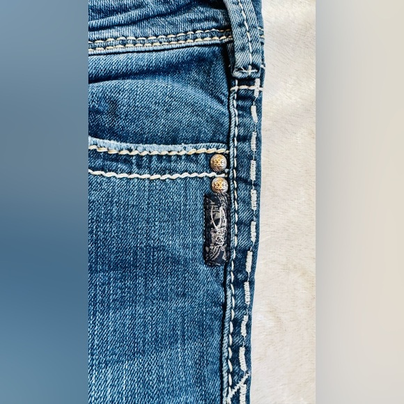 Silver Jeans Dark Blue Flare Women's Jeans - Picture 4 of 8